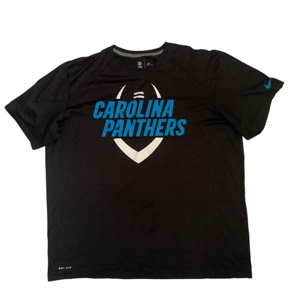 Nike Dri Fit Men's Size 2XL Carolina Panthers NFL Football T-Shirt - Picture 1 of 16